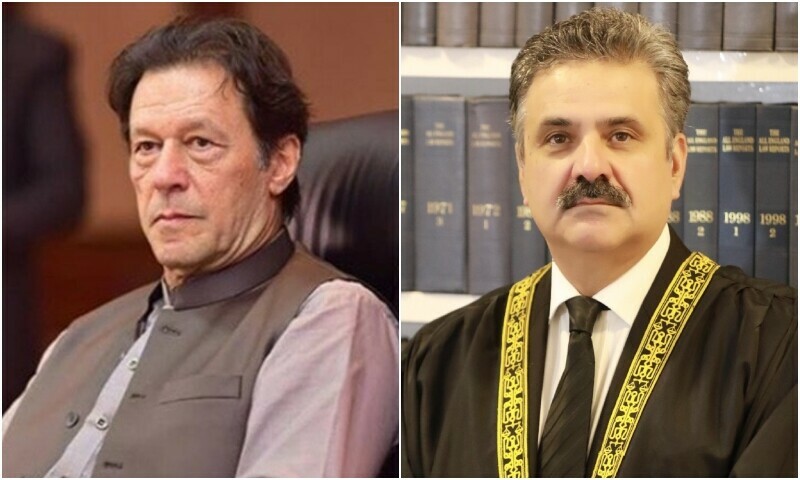 A combination photo of PTI founder Imran Khan and Chief Justice of Pakistan Yahya Afridi. — Imran Khan Instagram/Supreme Court website