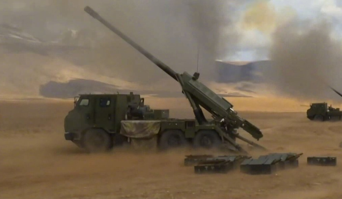The PCL-181 advanced vehicle-mounted howitzer is among the weapons China has sent to the Tibetan plateau. Photo: Handout