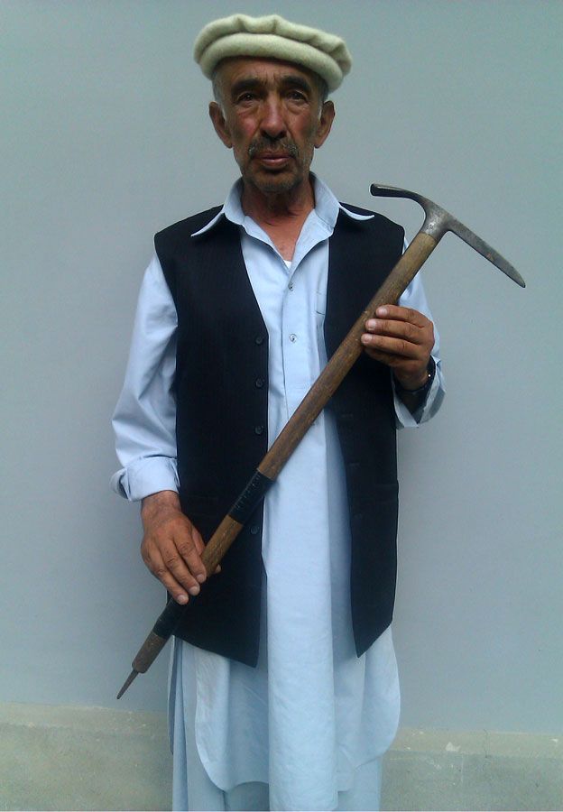 Sultan Ali, with Amir Mehdi's ice axe