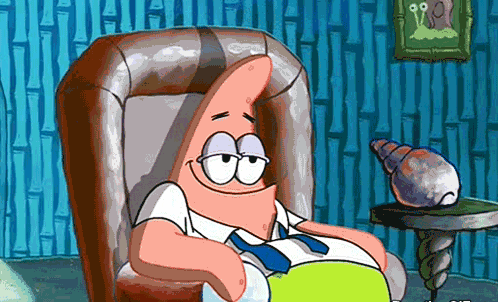 Patrick-Star-Laughing-At-The-TV-After-a-Hard-Day-At-Work-While-Married-To-Spongebob-Squarepants.gif